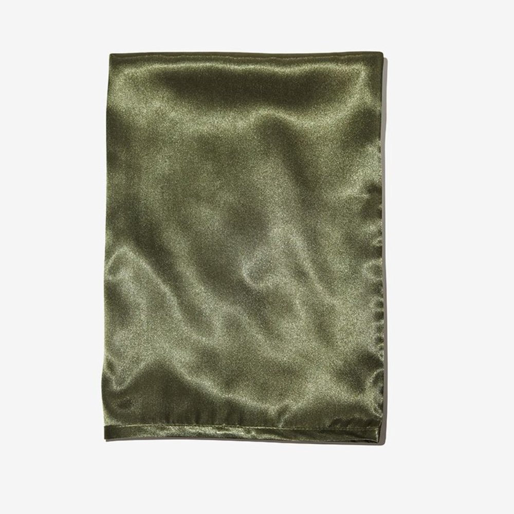 Silked Satin Travel Pillow Sleeve (Four Leaf Clover)